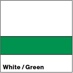 White/Green MATTE 1/16IN - Rowmark Mattes